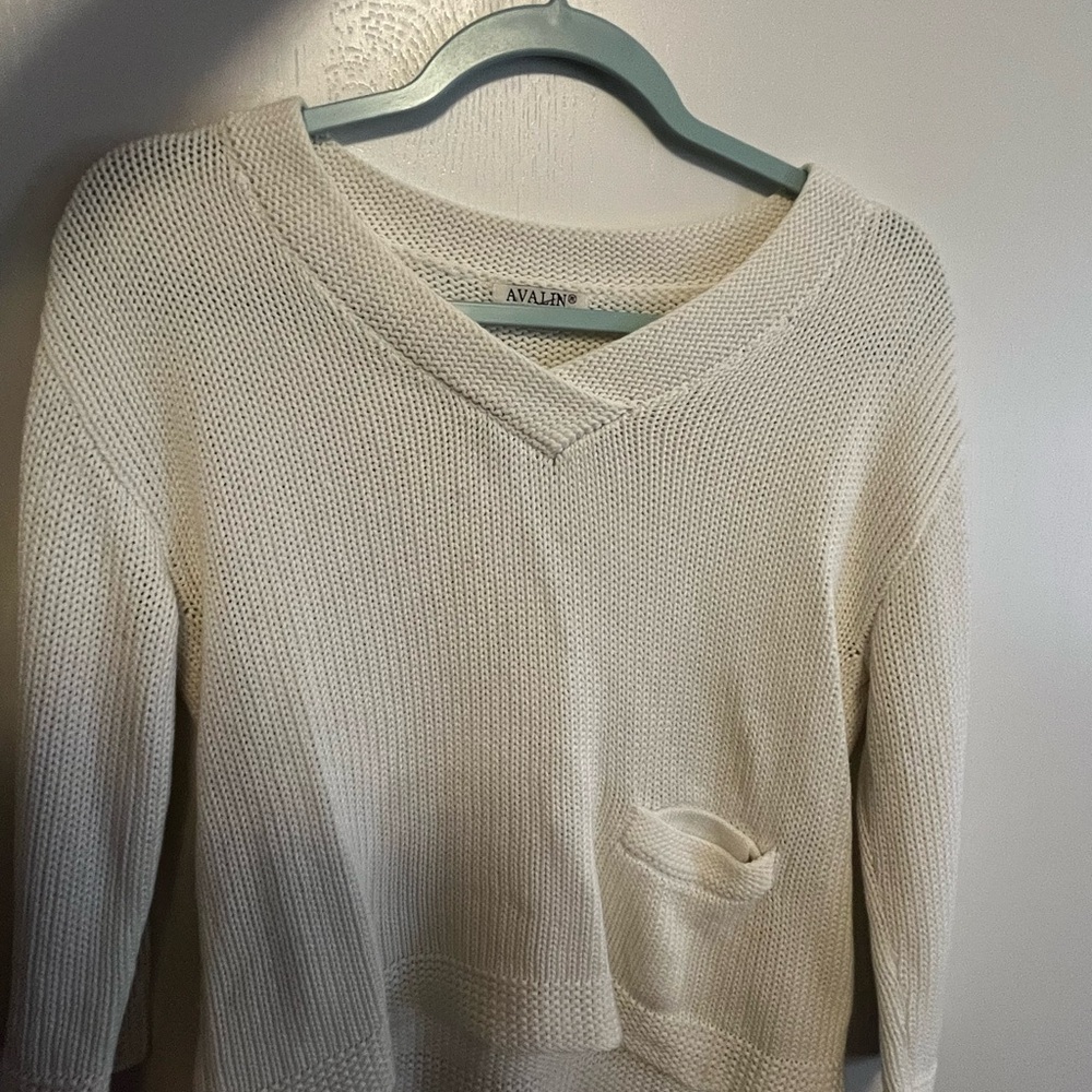 Avalin Cream Knit Sweater